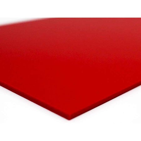 VISUAL WORKPLACE PVC-Board, Red, 6"X12 15-1924-0612-623