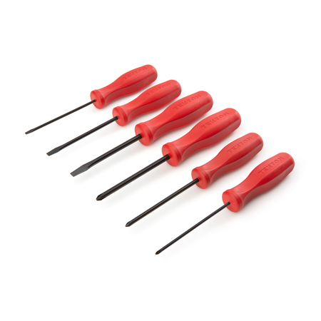 TEKTON Hard-Handle Black Oxide Screwdriver Set, 6-Pc (#0-#2, 1/8-1/4 in.) DRV40110