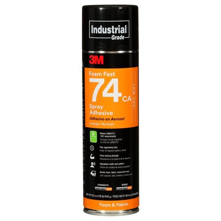 3M Spray Adhesive, Aerosol Can, 16.75 oz. Container Size - Adhesives - Super 77, Size: 16.5 oz Can, Black