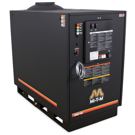 MI-T-M Medium Duty 3000 psi 3.9 gpm Hot Water Gas Pressure Washer HG-3004-3230