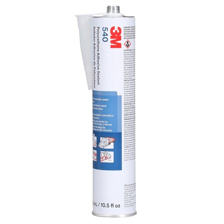 3M Sealant, 10.5 oz, Cartridge, White, Polyurethane Base 540