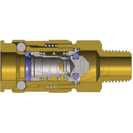 Dixon Universal Coupler 1/4", MNPT 1/4" 2UM2-B