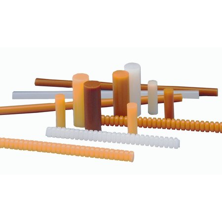 3M Hot Melt Adhesive, Clear, 1/2 in Dia, 12 in L, 50 sec Begins to Harden, 143 PK 3738