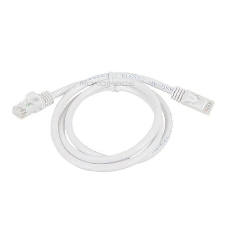 Monoprice Ethernet Cable, Cat 6, White, 3 ft. 9821