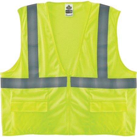 GLOWEAR BY ERGODYNE Vest, 8220Z, L/XL, Lime 8220Z