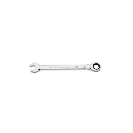 GEARWRENCH 17mm 90-Tooth 12 Point Ratcheting Combination Wrench 86917