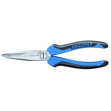 GEDORE Bent, Needle Nose Pliers, 8", Overall Length: 200mm 8132 AB-200 JC