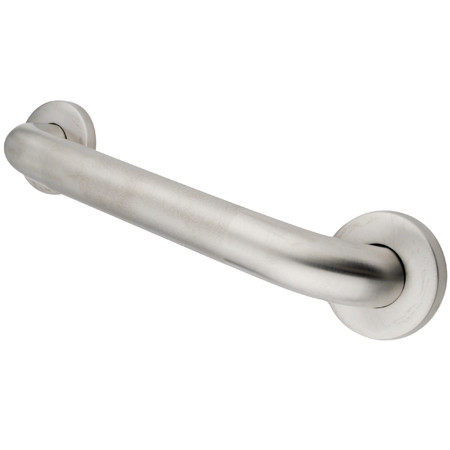 KINGSTON BRASS 39" L, Traditional, 18 ga. Stainless Steel, GB1236CT 36" Stainless Steel Grab Bar, Brushed Nickel GB1236CT