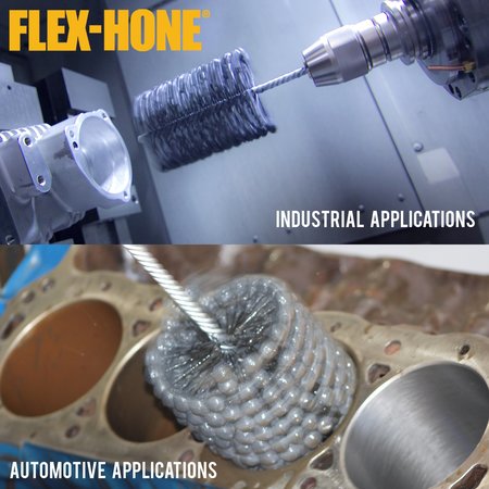 Flex-Hone Tool GB45832 FLEX-HONE, 4.625" (117mm) bore, 13.5" OAL, 320 Grit, Silicon Carbide (SC) GB45832
