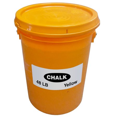 KRAFT TOOL Yellow Chalk, 48 lb. GG317-48