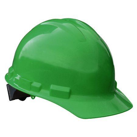 RADIANS Front Brim Hard Hat, Type 1, Class E, Pinlock (6-Point), Green GHP6-GREEN