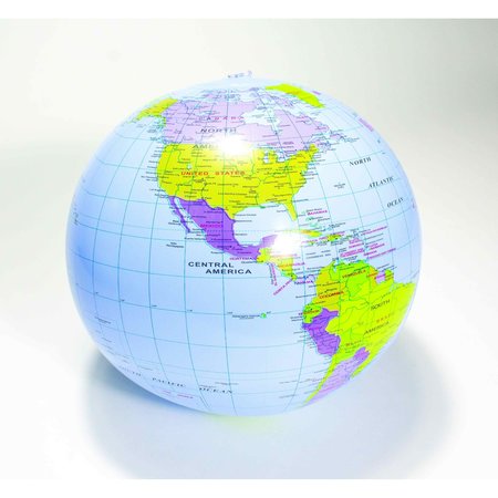 UNITED SCIENTIFIC Globe, Geopolitical, Inflatable GLOBE24