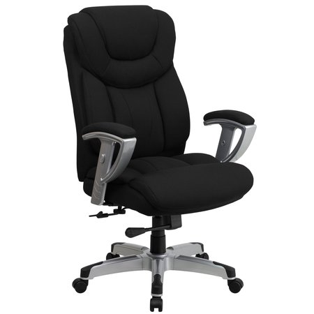 Flash Furniture Office Chair, 31" L 48-1/2" H, Height and Width Adjustable Padded, Hercules Series GO-1534-BK-FAB-GG