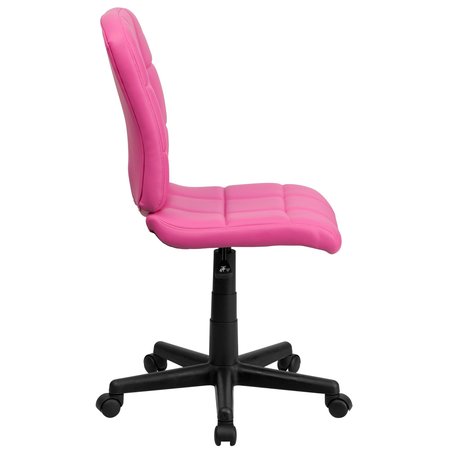 Flash Furniture Vinyl Contemporary Chair, 16-3/4" to 21-3/4, Pink GO-1691-1-PINK-GG