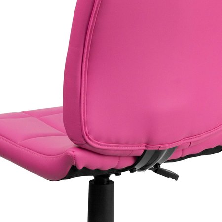 Flash Furniture Vinyl Contemporary Chair, 16-3/4" to 21-3/4, Pink GO-1691-1-PINK-GG