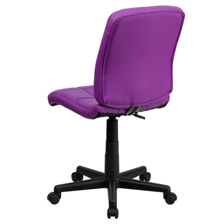 Flash Furniture Metal Contemporary Chair, 16-3/4" to 21-3/4, Purple GO-1691-1-PUR-GG