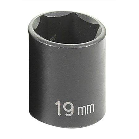 Grey Pneumatic 3/8" Drive Impact Socket Chrome plated 1019M