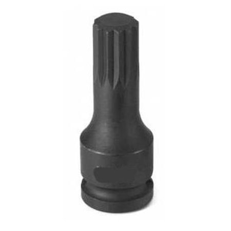 GREY PNEUMATIC SOC M16 3/8D IMP TRPLE SQ MALE BLK 1116S