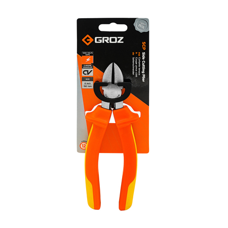 Groz Cutting Plier, Side/Diagonal, CV Steel 31550