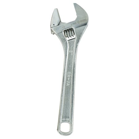 Groz Wrench, Adjustable, 10", Material: Chrome Vanadium Steel 31751