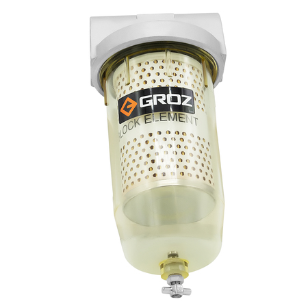 GROZ Fuel Filter, 10 Micron Water Blck, 1" NPT 44317