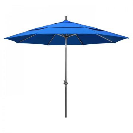 CALIFORNIA UMBRELLA Patio Umbrella, Octagon, 110.5" H, Olefin Fabric, Royal Blue 194061013144
