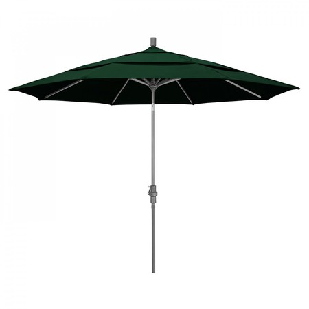 CALIFORNIA UMBRELLA Patio Umbrella, Octagon, 110.5" H, Olefin Fabric, Hunter Green 194061013168