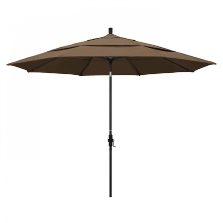 CALIFORNIA UMBRELLA Patio Umbrella, Octagon, 110.5" H, Sunbrella Fabric, Cocoa 194061015445