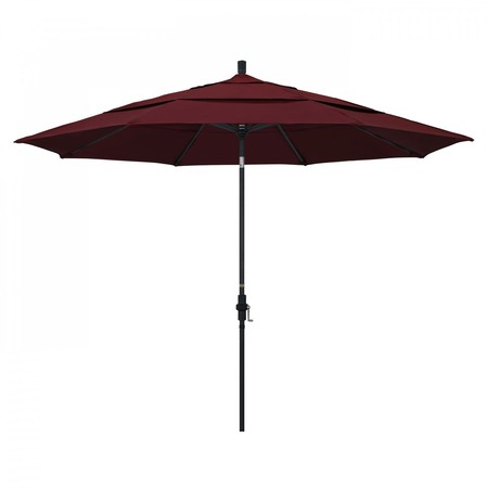 MARCH Patio Umbrella, Octagon, 110.5" H, Pacifica Fabric, Burgundy 194061015971