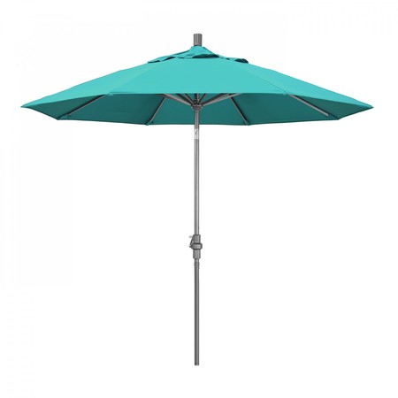 CALIFORNIA UMBRELLA Patio Umbrella, Octagon, 102.38" H, Sunbrella Fabric, Aruba 194061016251
