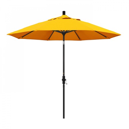 CALIFORNIA UMBRELLA Patio Umbrella, Octagon, 102.38" H, Sunbrella Fabric, Sunflower Yellow 194061019054