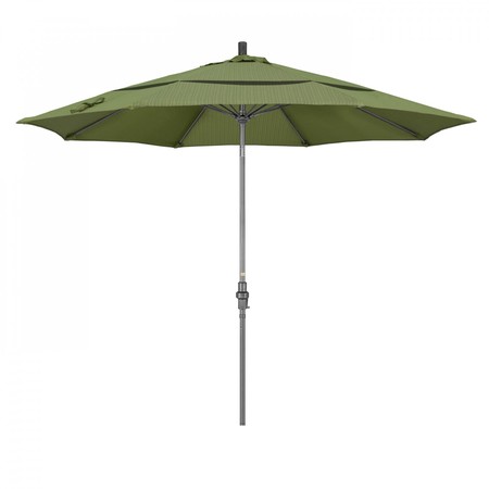 CALIFORNIA UMBRELLA Patio Umbrella, Octagon, 109.5" H, Olefin Fabric, Terrace Fern 194061020289