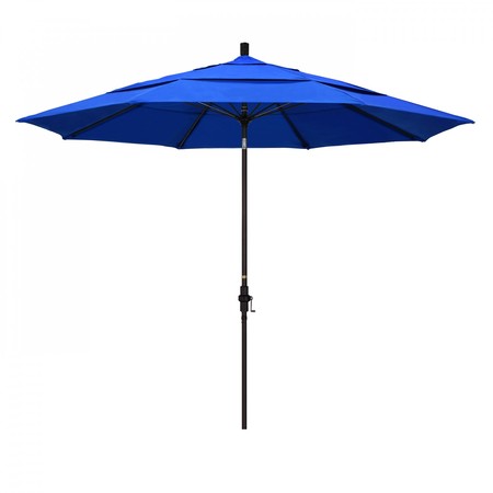 CALIFORNIA UMBRELLA Patio Umbrella, Octagon, 109.5" H, Sunbrella Fabric, Pacific Blue 194061020562