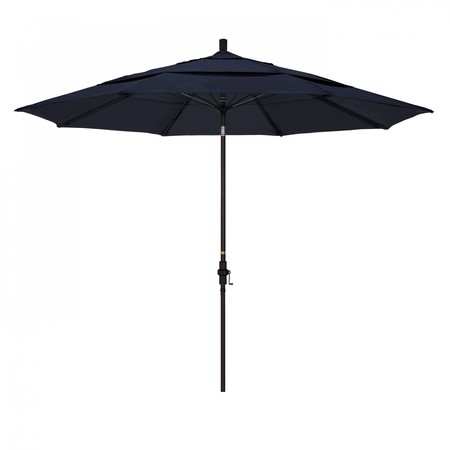 CALIFORNIA UMBRELLA Patio Umbrella, Octagon, 109.5" H, Sunbrella Fabric, Navy 194061020753