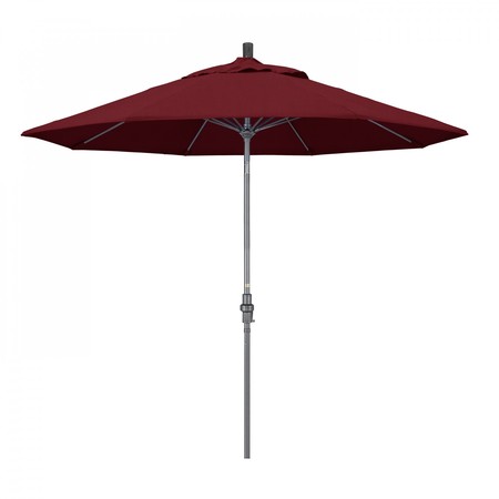 CALIFORNIA UMBRELLA Patio Umbrella, Octagon, 101" H, Sunbrella Fabric, Spectrum Ruby 194061024799