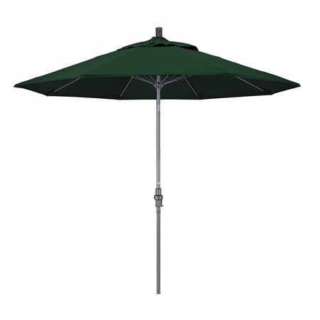 CALIFORNIA UMBRELLA Patio Umbrella, Octagon, 101" H, Sunbrella Fabric, Forest Green 194061025017