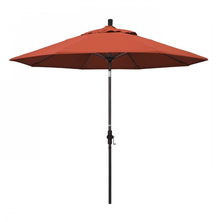 CALIFORNIA UMBRELLA Patio Umbrella, Octagon, 101" H, Olefin Fabric, Sunset 194061026205