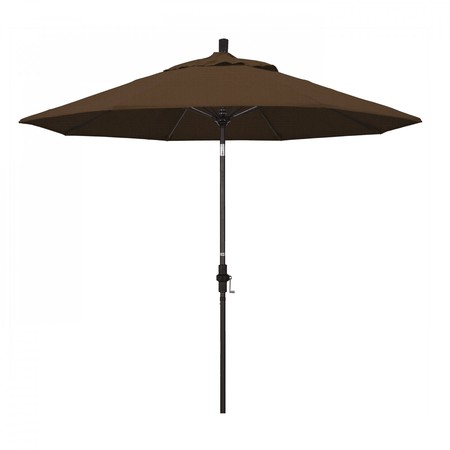CALIFORNIA UMBRELLA Patio Umbrella, Octagon, 101" H, Olefin Fabric, Teak 194061026250