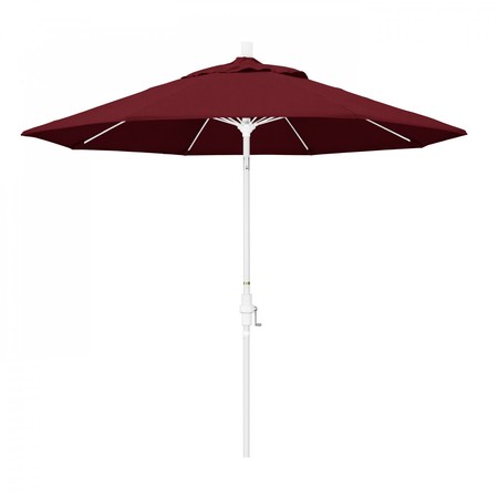 CALIFORNIA UMBRELLA Patio Umbrella, Octagon, 101" H, Sunbrella Fabric, Spectrum Ruby 194061026595