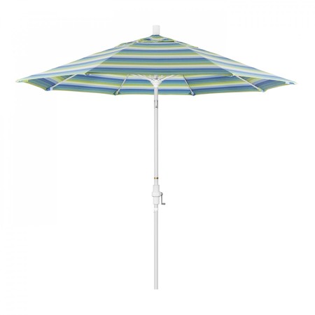 CALIFORNIA UMBRELLA Patio Umbrella, Octagon, 101" H, Sunbrella Fabric, Seville Seaside 194061026922