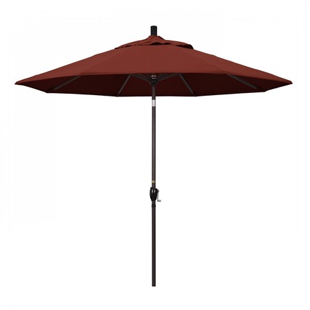 CALIFORNIA UMBRELLA Patio Umbrella, Octagon, 101" H, Sunbrella Fabric, Henna 194061032954