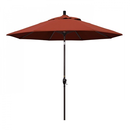 CALIFORNIA UMBRELLA Patio Umbrella, Octagon, 101" H, Sunbrella Fabric, Terracotta 194061033081