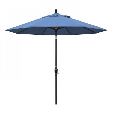 CALIFORNIA UMBRELLA Patio Umbrella, Octagon, 101" H, Olefin Fabric, Frost Blue 194061033371