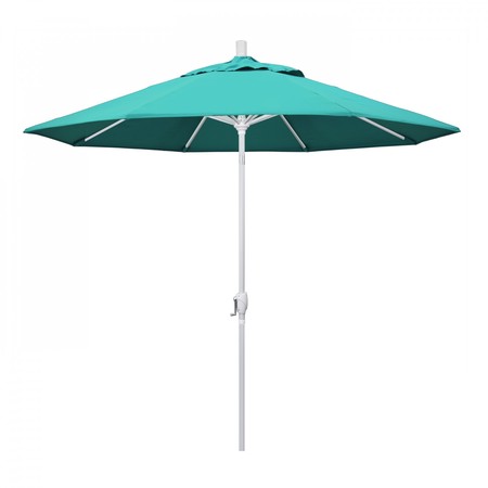 CALIFORNIA UMBRELLA Patio Umbrella, Octagon, 101" H, Sunbrella Fabric, Aruba 194061033913