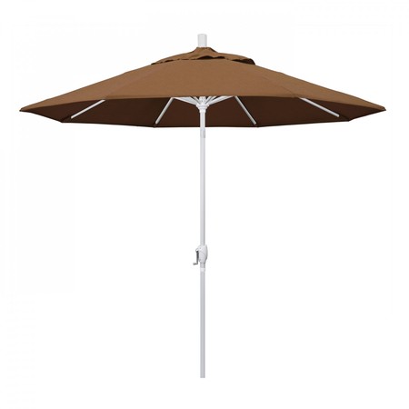 CALIFORNIA UMBRELLA Patio Umbrella, Octagon, 101" H, Sunbrella Fabric, Teak 194061034057