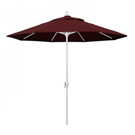 CALIFORNIA UMBRELLA Patio Umbrella, Octagon, 101" H, Pacifica Fabric, Burgundy 194061034538