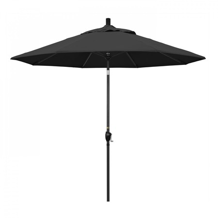 CALIFORNIA UMBRELLA Patio Umbrella, Octagon, 101" H, Pacifica Fabric, Black 194061035351
