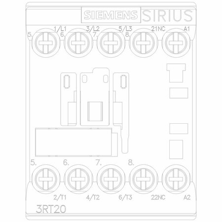 Siemens IEC Magnetic Contactor, 3 Poles, 24 V AC, 12 A, Reversing: No 3RT20171AB02