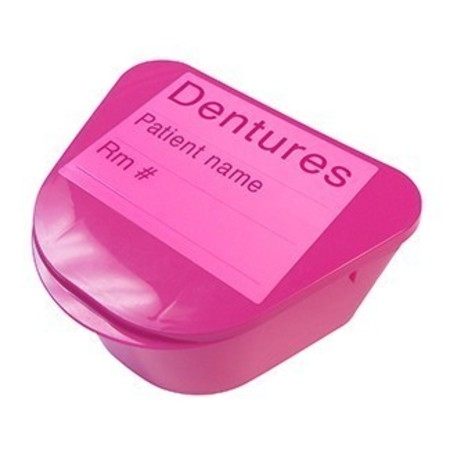 MEDEGEN MEDICAL PRODUCTS Denture Cup, Pink, PK200 H980-91