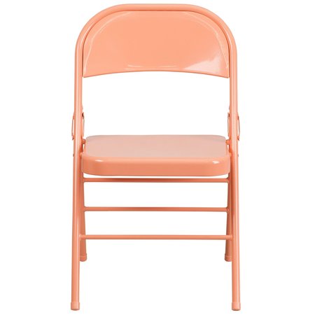 Flash Furniture Sedona Coral Folding Chair HF3-CORAL-GG